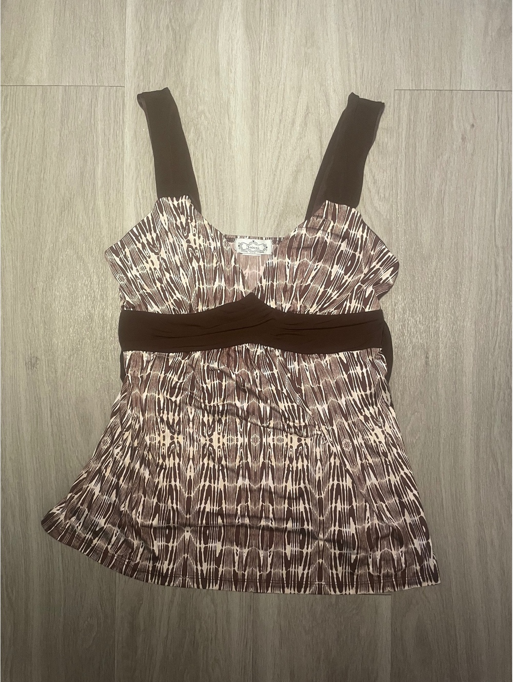 Y2K brown tank top large